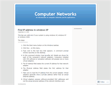 Tablet Screenshot of computernetworks4u.wordpress.com