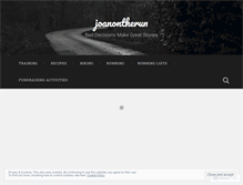 Tablet Screenshot of joanontherun.wordpress.com