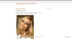 Desktop Screenshot of hairandmakeupblog.wordpress.com