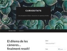 Tablet Screenshot of curiositats.wordpress.com