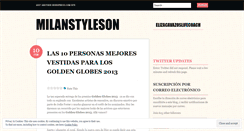 Desktop Screenshot of milanstyleson.wordpress.com