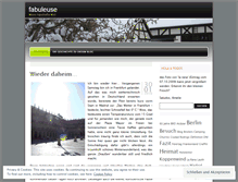 Tablet Screenshot of fabuleuse.wordpress.com