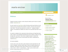 Tablet Screenshot of mariaencinar.wordpress.com