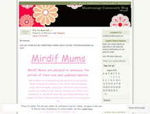 Tablet Screenshot of mumtourage.wordpress.com