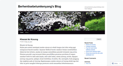 Desktop Screenshot of berhentisebelumkenyang.wordpress.com