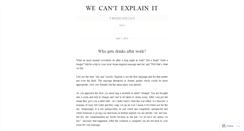 Desktop Screenshot of cantexplainit.wordpress.com