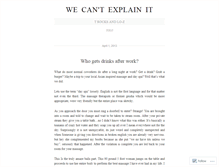 Tablet Screenshot of cantexplainit.wordpress.com