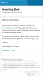 Mobile Screenshot of hearingeyepoetry.wordpress.com