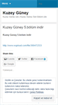 Mobile Screenshot of kuzeyguneyizlee.wordpress.com