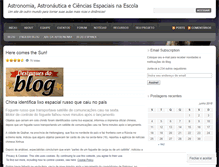 Tablet Screenshot of educacaoespacial.wordpress.com
