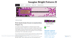 Desktop Screenshot of imaginebrightfutures.wordpress.com