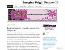 Tablet Screenshot of imaginebrightfutures.wordpress.com