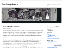 Tablet Screenshot of frumpfactor.wordpress.com