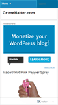 Mobile Screenshot of crimehalter.wordpress.com