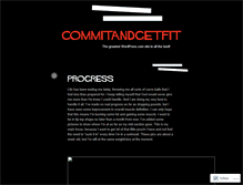 Tablet Screenshot of commitandgetfit.wordpress.com