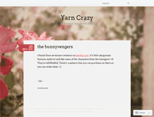 Tablet Screenshot of crazyaboutyarn.wordpress.com