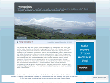 Tablet Screenshot of hydropolitics.wordpress.com