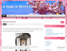 Tablet Screenshot of bethsownhome.wordpress.com