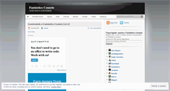 Desktop Screenshot of fantasticocenario.wordpress.com