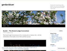 Tablet Screenshot of gerdavidcarr.wordpress.com