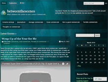 Tablet Screenshot of betweenthescenes.wordpress.com