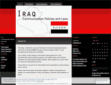 Tablet Screenshot of iraqcommunication.wordpress.com