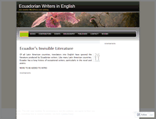 Tablet Screenshot of ecuador50.wordpress.com