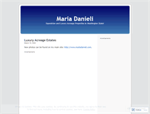 Tablet Screenshot of mariadanieli.wordpress.com