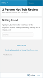 Mobile Screenshot of 2personhottubreview.wordpress.com