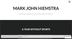 Desktop Screenshot of markjohnhiemstra.wordpress.com