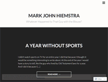 Tablet Screenshot of markjohnhiemstra.wordpress.com