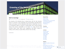 Tablet Screenshot of greenbrbl.wordpress.com