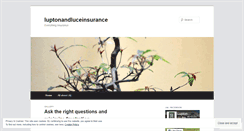 Desktop Screenshot of luptonandluceinsurance.wordpress.com