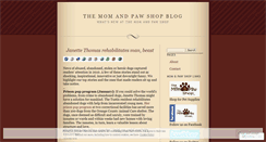 Desktop Screenshot of momandpawshop.wordpress.com
