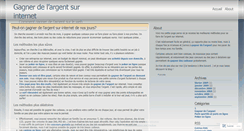 Desktop Screenshot of gagnerargentinternet.wordpress.com