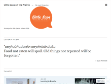 Tablet Screenshot of littlelaosontheprairie.wordpress.com