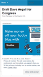 Mobile Screenshot of draftdaveargallforcongress.wordpress.com