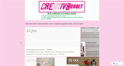 Desktop Screenshot of creativerevolt.wordpress.com