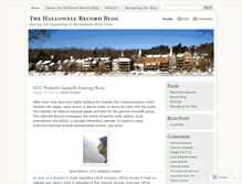 Tablet Screenshot of hallowellrecord.wordpress.com