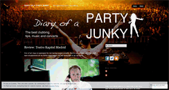 Desktop Screenshot of diaryofapartyjunky.wordpress.com