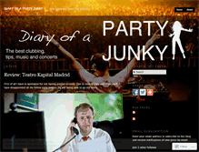 Tablet Screenshot of diaryofapartyjunky.wordpress.com