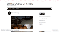 Desktop Screenshot of littledosesofstyle.wordpress.com