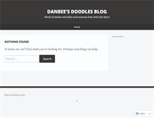 Tablet Screenshot of dbdoodles.wordpress.com