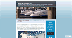 Desktop Screenshot of billetesdetren.wordpress.com