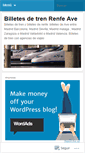 Mobile Screenshot of billetesdetren.wordpress.com