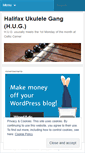 Mobile Screenshot of halifaxukulelegang.wordpress.com