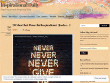 Tablet Screenshot of inspirationaldaily.wordpress.com
