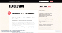 Desktop Screenshot of lexclusive.wordpress.com
