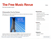 Tablet Screenshot of freemusicrevue.wordpress.com