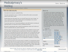 Tablet Screenshot of medicalprivacy.wordpress.com